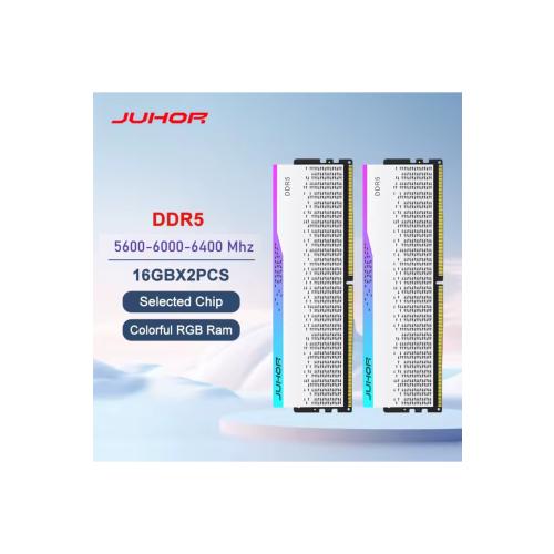 32GB RGB DDR5 5600MHz (2X16) Masaüstü Bilgisayar Ram 1.2V Hynix XMP Gaming RGB Ram
