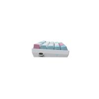Beyaz Mini Mekanik Klavye Z-686 Huano Blue Switch Işıklı