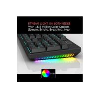 K610 Mekanik Klavye Yanlar Rainbow Arka Işık Mavi Outemu Blue Switch Klavye