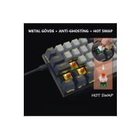 Mini T9 Türkçe Q Mekanik Klavye Red Switch Gamer Oyuncu Klavyesi