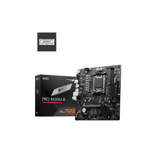 PRO B650M-B DDR5 AMD B650 AM5 Soket DDR5 6800+(OC)MHz mATX Anakart