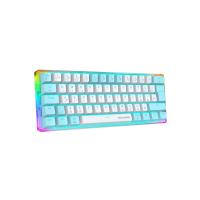 Rgb Oyuncu Klavyesi MX-1 Mekanik Gaming Blue Switch Klavye Türkçe Q Beyaz Mini Klavye