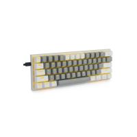 Z-11 Mini 60% Mekanik Gaming Mini Huano Red Switch Klavye (BEYAZ, GRİ, TURUNCU TUŞLAR) Ingilizce