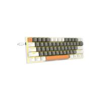 Z-11 Mini 60% Mekanik Gaming Mini Huano Red Switch Klavye (BEYAZ, GRİ, TURUNCU TUŞLAR) Ingilizce