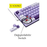Z-94 Mekanik Oyuncu Klavyesi Beyaz Mor (KIRMIZI SWİTCH)