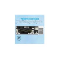 Z87 Mekanik Klavye Blue Switch Tuşlar Siyah, Gri Ve Turuncu 9 Farklı Işık Modu Hot Swap